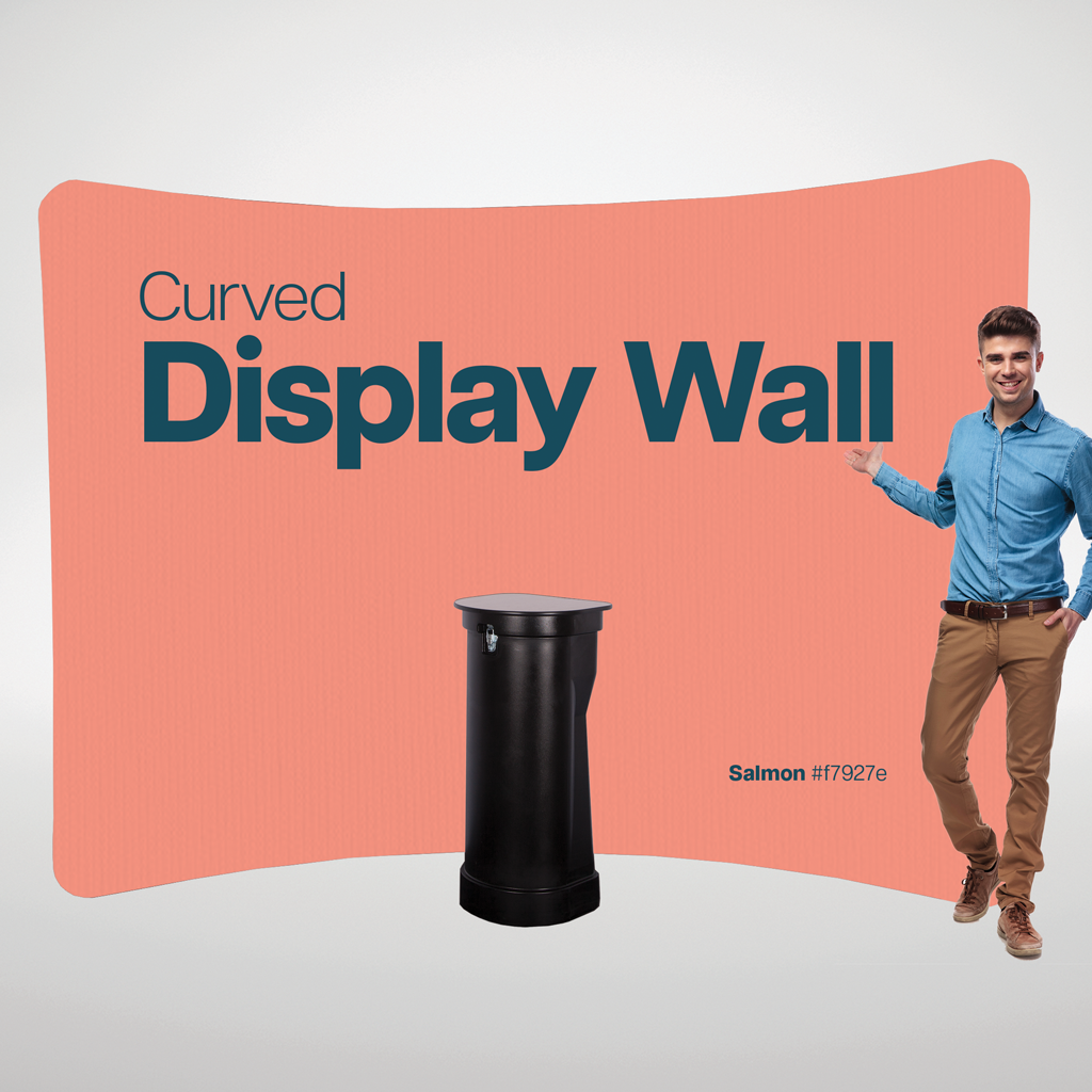 Stretch Fabric Curved Wall