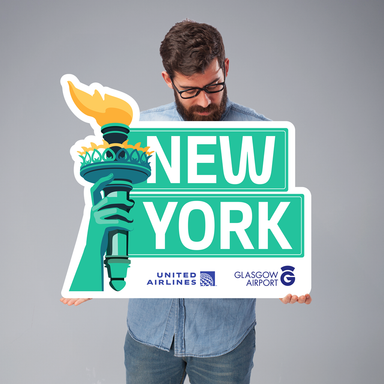 Airline Shaped Marketing Board