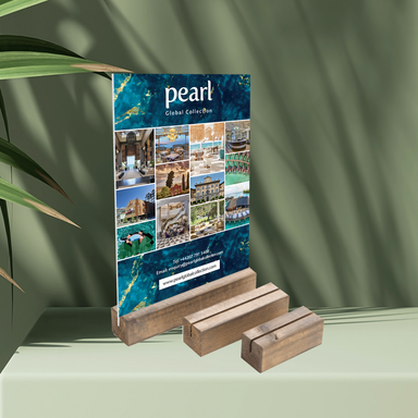 Oak Wood Show Card Example