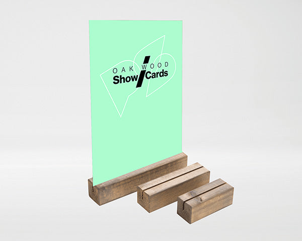 Oak Wood Show Card