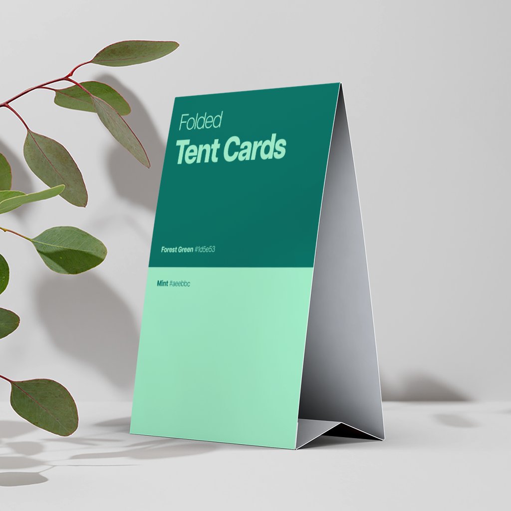 folded tent card Tent Cards