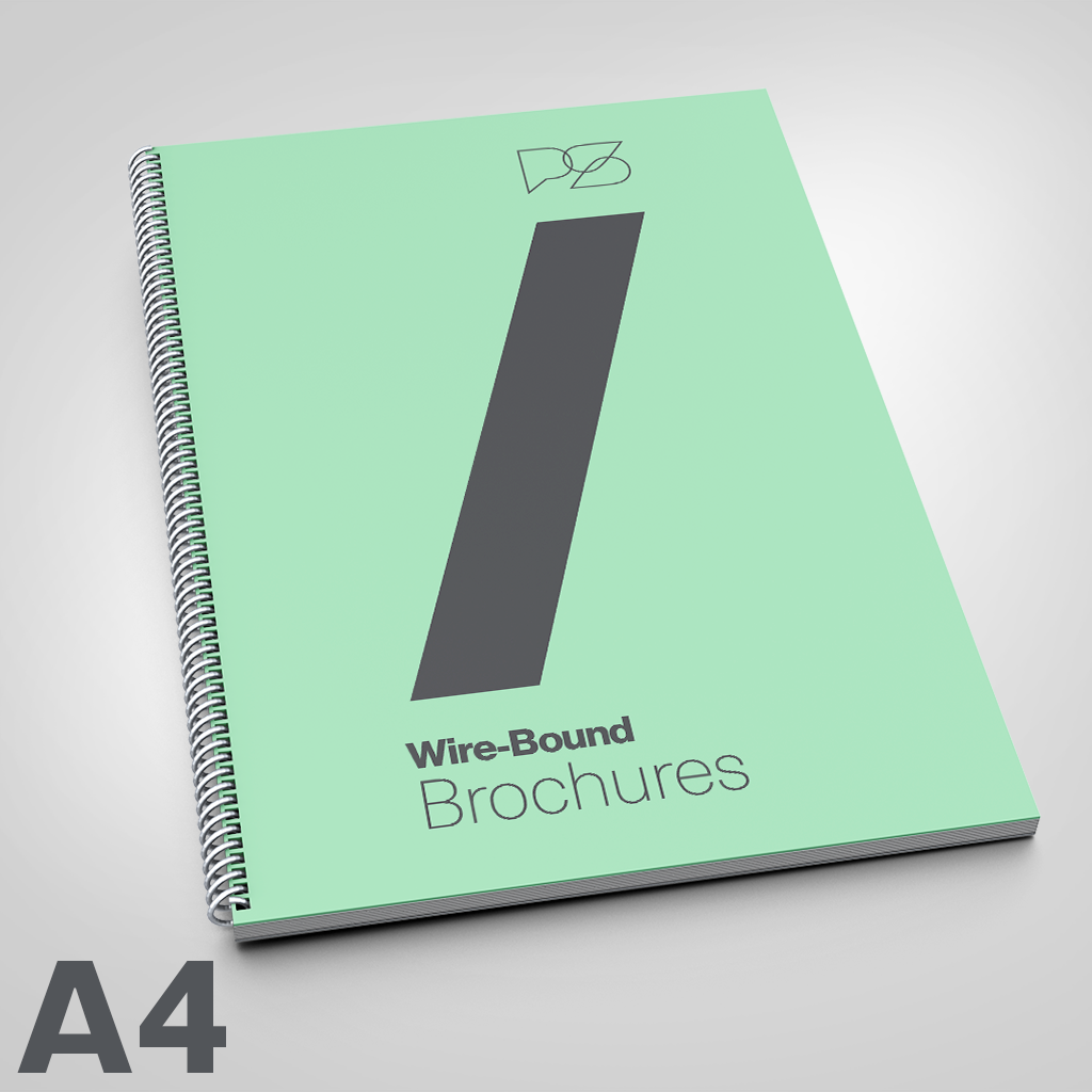 A4 Wire Bound Brochure Printing