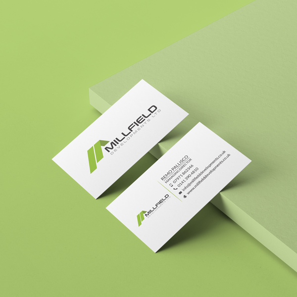 Millfield Business Card Artwork