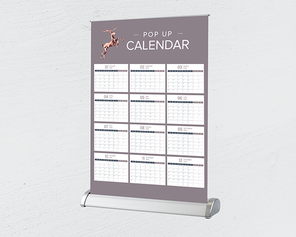 Desktop Pop Up Calendar 2020