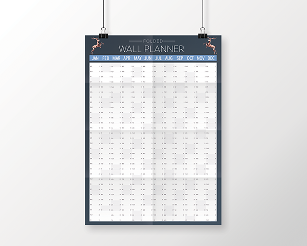 Folded 2020 Wall Planners