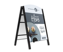 Black A-Frame Pavement Sign