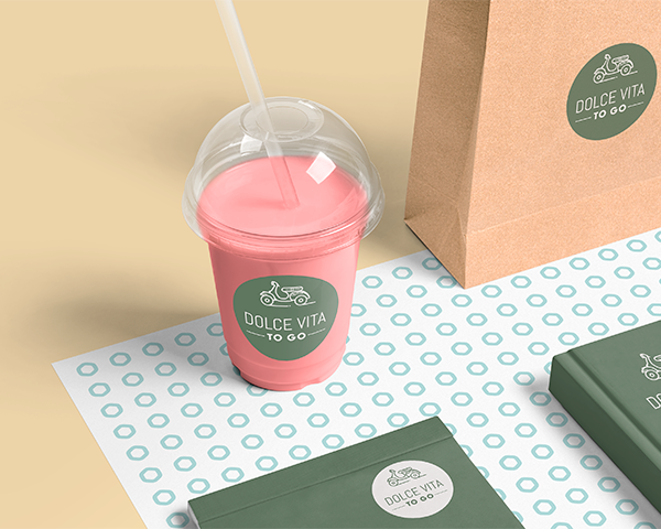 Takeaway Cup Stickers and Labels